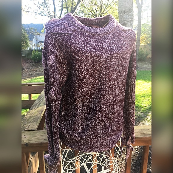 ❤️LAST 1!  Marled Sweater- Braided Detail! SALE! - Picture 5 of 6